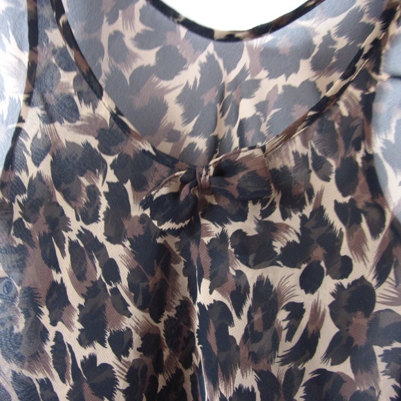 🎁 Free with purchase 🎁 Animal Print - Sheer Tank Top - Picture 3 of 4